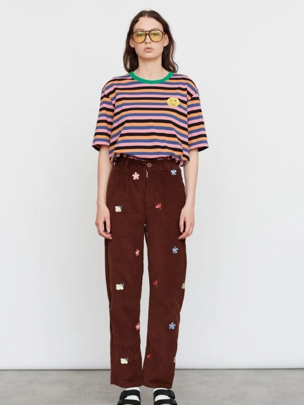 Lazy Oaf Potpourri Cord Pants in Brown Size 10